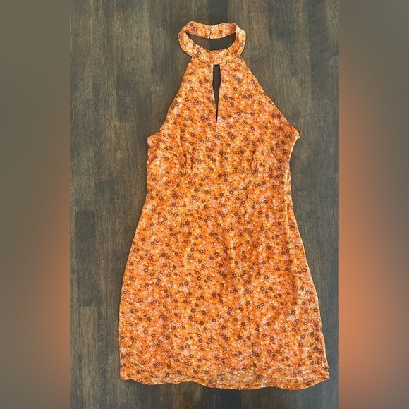 Vici Orange Mini Dress - Picture 3 of 4